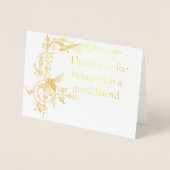 Bedankt voor het zijn vriend  Motief met Bee Folie Kaarten (Voorkant)