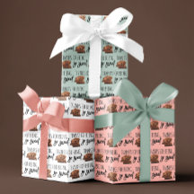 Bedankt voor het zoete ompakken van papierbladen