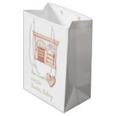 Bedankt voor het zoete Snowman Gift Bag Medium Cadeauzakje (Achterkant Gekanteld)