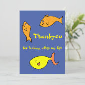 Bedankt voor het zorgen voor mijn viskaart (Staand voorkant)