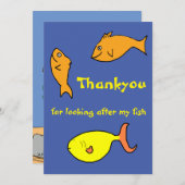 Bedankt voor het zorgen voor mijn viskaart (Voorkant / Achterkant)