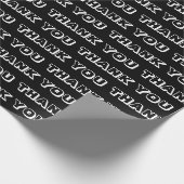 Bedankt voor het zwarte en witte patroon van het m cadeaupapier (Hoek)