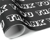 Bedankt voor het zwarte en witte patroon van het m cadeaupapier (Rol Hoek)