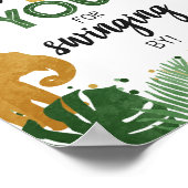 Bedankt voor het zwemmen door Safari Animals op za Poster (Hoek)