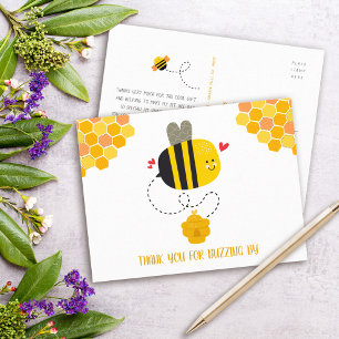 Bedankt voor het zweten door Cute Sweet Bee Birthd Briefkaart