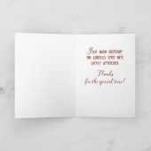 Bedankt voor Hospitality Krans op Hout Kaart (Binnen)