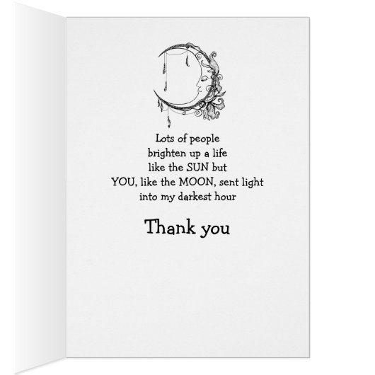 Bedankt voor hulp in mijn donkerste uur als de maa (Binnen (Rechts))