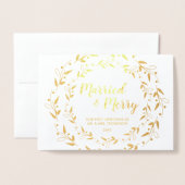 Bedankt voor huwelijksfeestjes en vrolijk kerstfee folie kaarten (Voorkant met envelop)