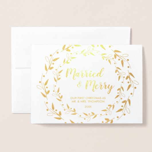 Bedankt voor huwelijksfeestjes en vrolijk kerstfee folie kaarten (Voorkant met envelop)