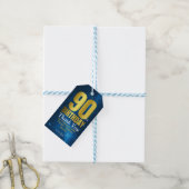 Bedankt voor je 90e verpartij cadeaulabel (Met Touw)
