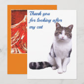 Bedankt voor je aandacht voor mijn kaartje (Voorkant / Achterkant)