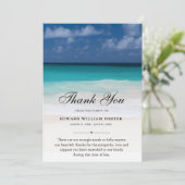 Bedankt voor je aangepast begrafenisbeach Sympathi (Staand voorkant)