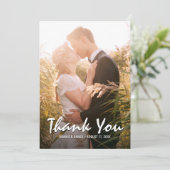 Bedankt voor je aangepaste bruiloft foto (Staand voorkant)