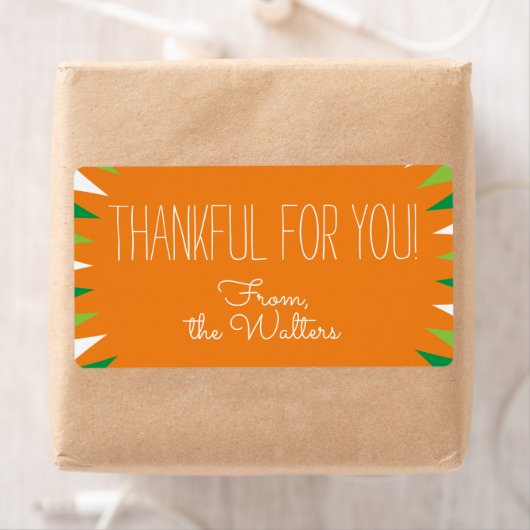 Bedankt voor je aangepaste etiket (Insitu)