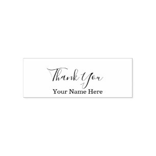 Bedankt voor je aangepaste naam Birthdays Weddings Zelfinktende Stempel