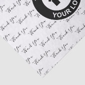 Bedankt voor je aangepaste zakelijke Logo Tissuepapier (Detail)