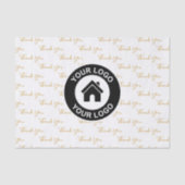 Bedankt voor je aangepaste zakelijke Logo Tissuepapier (Voorkant)