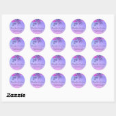 Bedankt voor je aankoop Boutique Glitter Spark Ronde Sticker (Vel)
