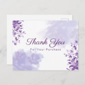 Bedankt voor je aankoop briefkaart (Voorkant / Achterkant)