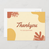 Bedankt voor je aankoop briefkaart (Voorkant / Achterkant)