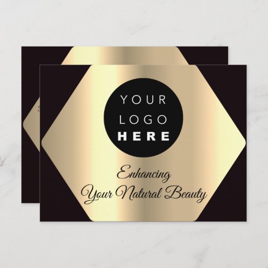 Bedankt voor je aankoop Gold Modern Briefkaart (Voorkant / Achterkant)