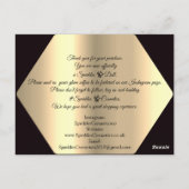 Bedankt voor je aankoop Gold Modern Briefkaart (Achterkant)