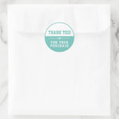 Bedankt voor je aankoop ronde sticker (Tas)