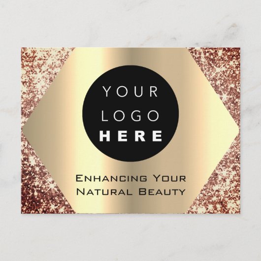 Bedankt voor je aankoop roos Gold Briefkaart (Voorkant)