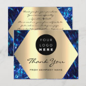 Bedankt voor je aankoop van Navy Gold Logo. Briefkaart (Voorkant / Achterkant)
