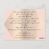 Bedankt voor je aankoop van Roos Gold Logo Briefkaart (Achterkant)