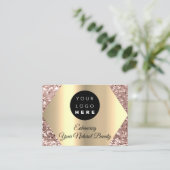 Bedankt voor je aankoop van Roos Gold Logo Visitekaartje (Staand voorkant)