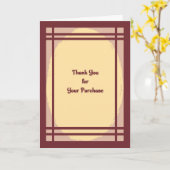 Bedankt voor je aankoopkaart kaart (Gele Bloem)