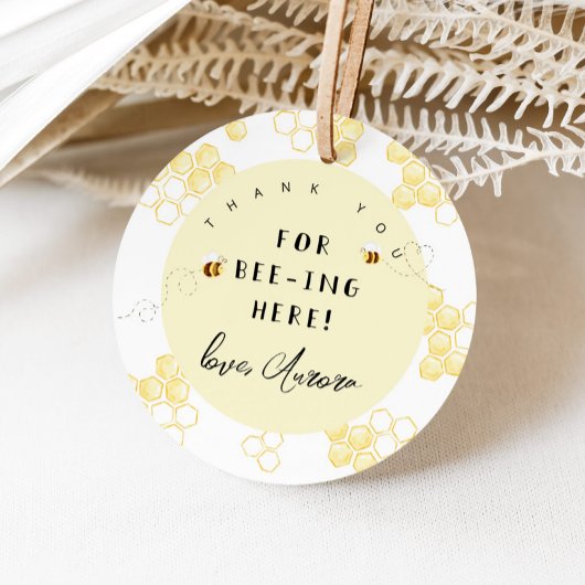 Bedankt voor je aanwezigheid hommel bedankjes labels