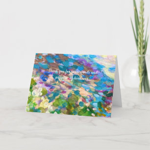 Bedankt voor je aanwezigheid op de begrafenis