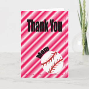 Bedankt voor je Baseball Team Mam Card