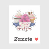 Bedankt voor je bekerkoekjes sticker (Vel)