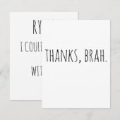 Bedankt voor je beste man | Groomsman-kaart (Voorkant / Achterkant)