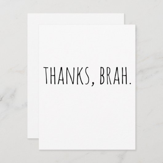 Bedankt voor je beste man | Groomsman-kaart (Voorkant / Achterkant)