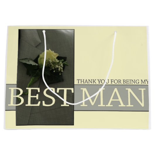 Bedankt voor je beste man groot cadeauzakje (Voorkant)
