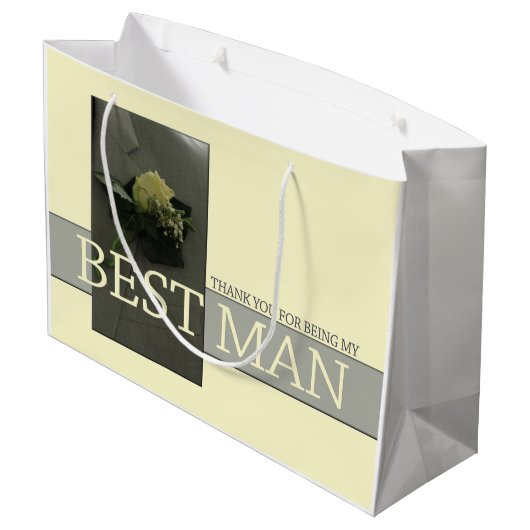 Bedankt voor je beste man groot cadeauzakje (Achterkant Gekanteld)