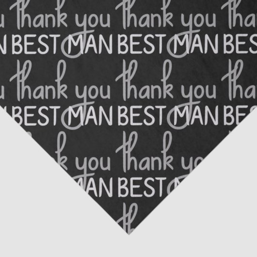 Bedankt voor je beste man tissuepapier (Detail)