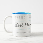 Bedankt voor je beste man tweekleurige koffiemok (Links)