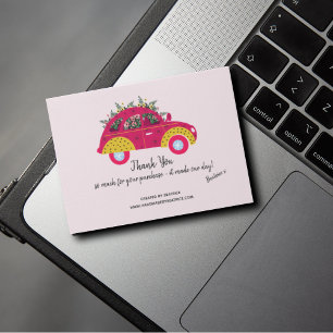 Bedankt voor je bestelling Fun Floral Colorful