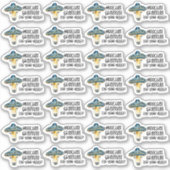 Bedankt voor je bestelling Funny Koe Pun Business Sticker (Voorkant)