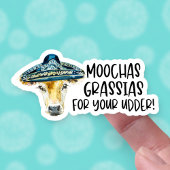 Bedankt voor je bestelling Funny Koe Pun Business Sticker