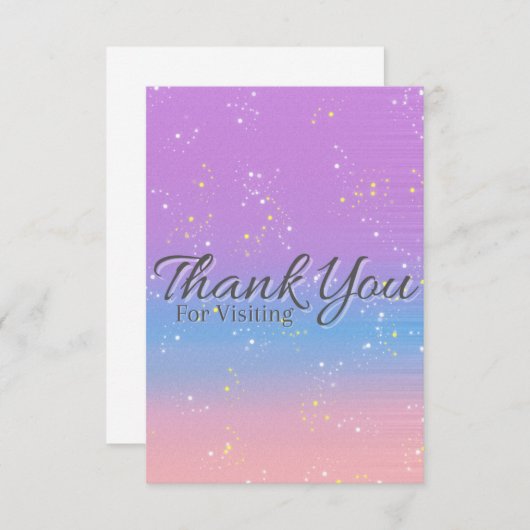 Bedankt voor je bezoek (Voorkant / Achterkant)