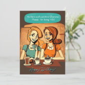 Bedankt voor je BFF Birthday Kaart (Staand voorkant)