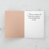 Bedankt voor je Bridesmaid Kaart (Binnen)