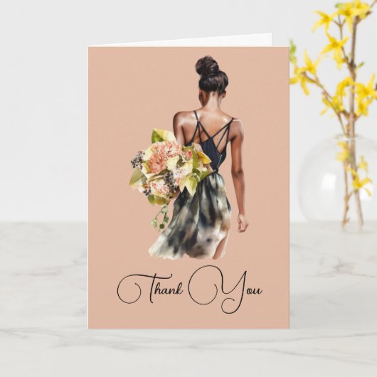 Bedankt voor je Bridesmaid Kaart (Gele Bloem)