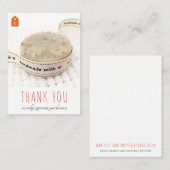 Bedankt voor je briefje | Ontworpen voor makers Visitekaartje (Voorkant / Achterkant)